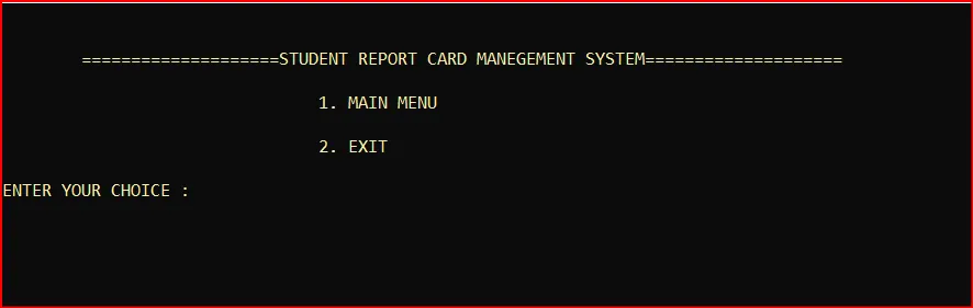Student Record System in C++