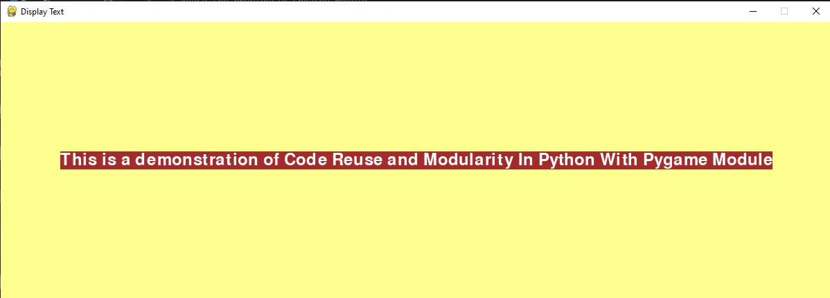 Code Reuse And Modularity In Python