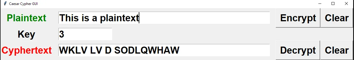 Encode and Decode Messages Using Tkinter Module