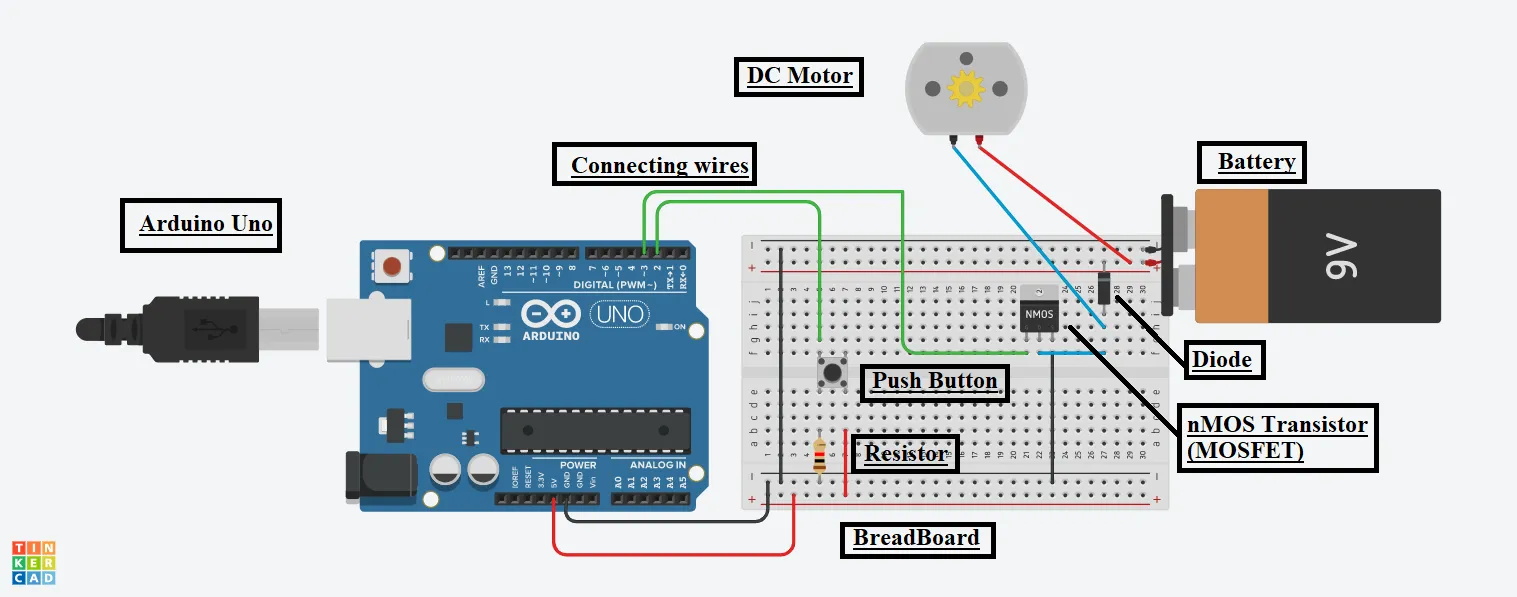Motorized Colorful Wheel Using Arduino