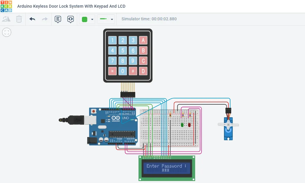 Arduino Keyless Door Lock System