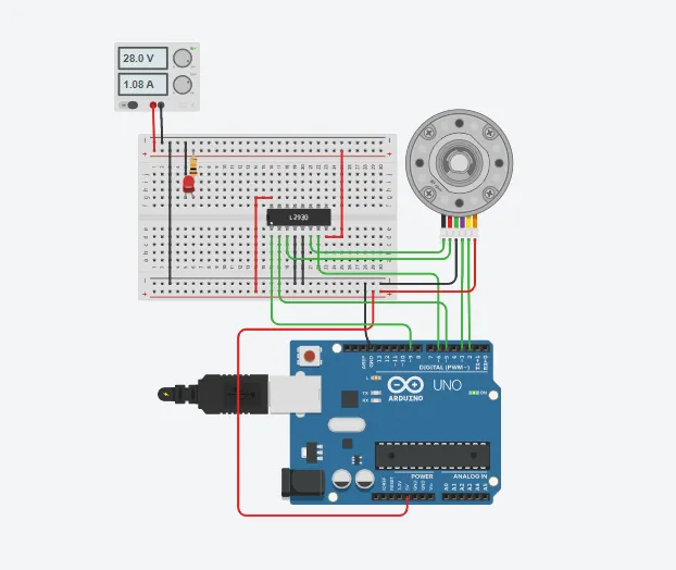 DC Motor With Encoder Using Arduino Uno