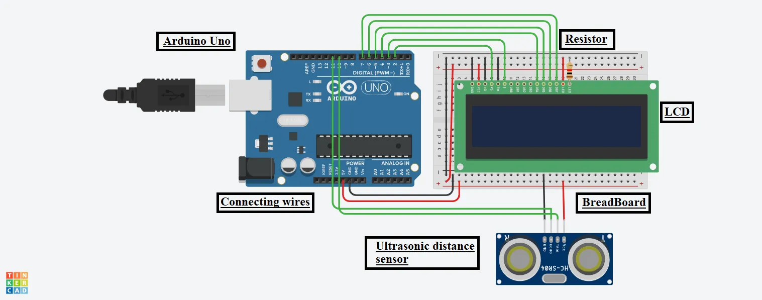 Arduino Water Level Indicator Using LCD
