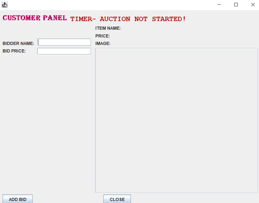 Online Auction System In Java