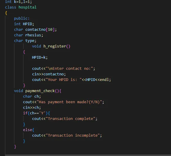 Blood Bank Management System In C++