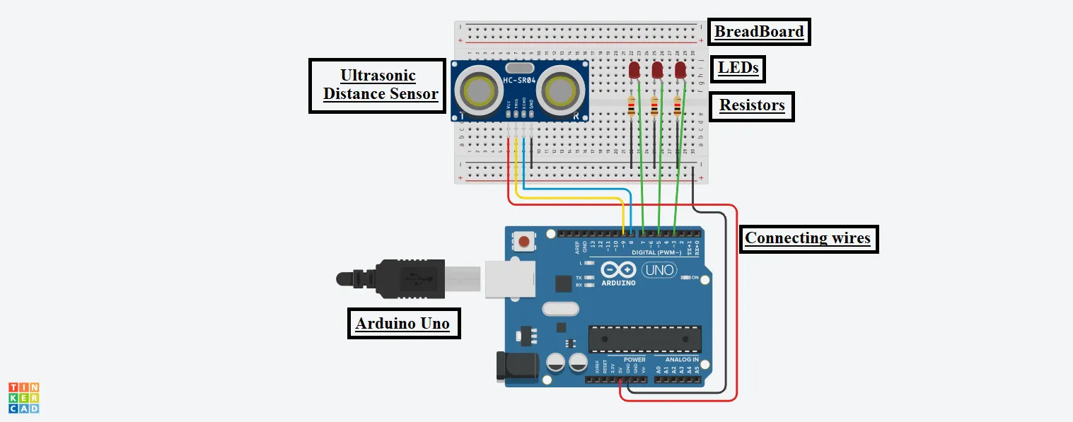 Arduino Ultrasonic Distance Sensor
