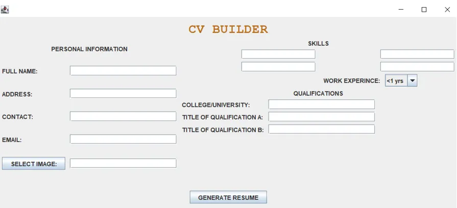 How To Develop A CV Builder Using Java