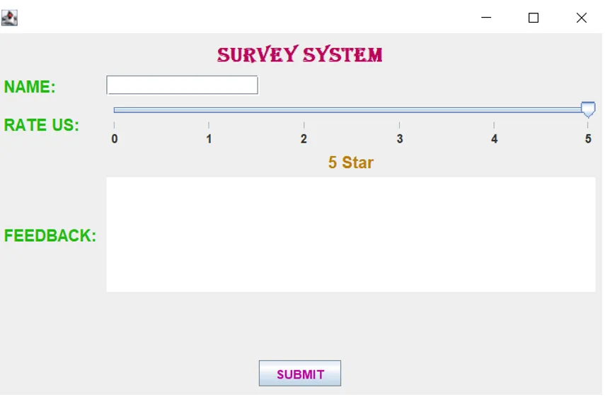 Online Survey System In Java
