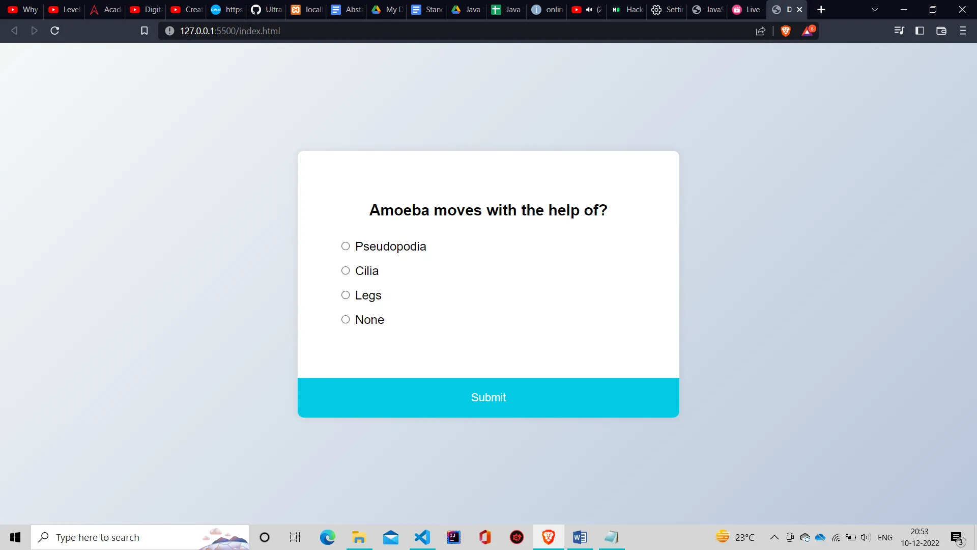 Quiz Maker Using JavaScript