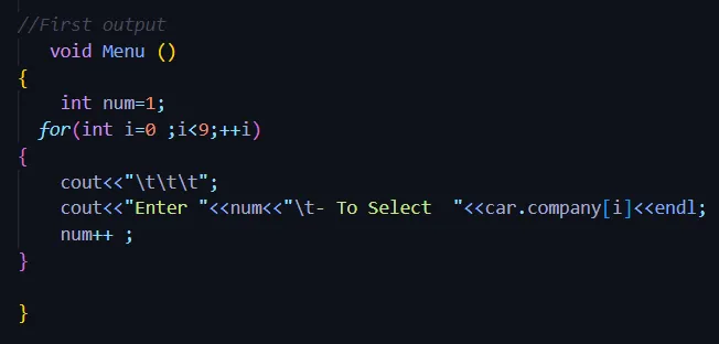 Car Rental System With C++