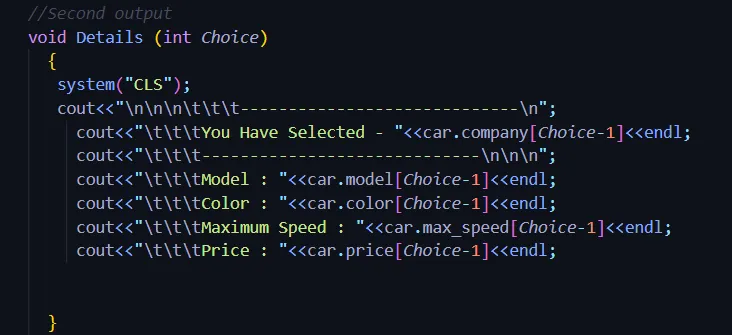 Car Rental System With C++