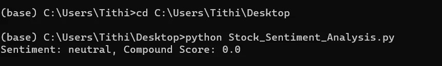 Stock Sentiment Analysis in Python