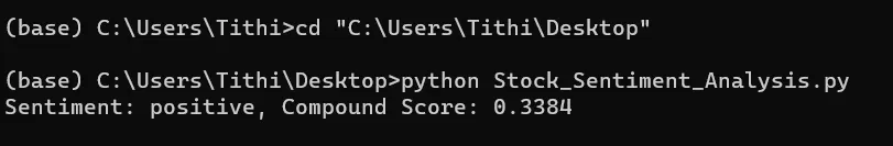 Stock Sentiment Analysis in Python