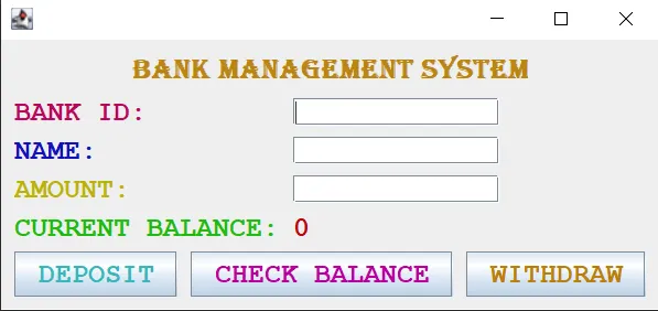 Bank Management System Java Project