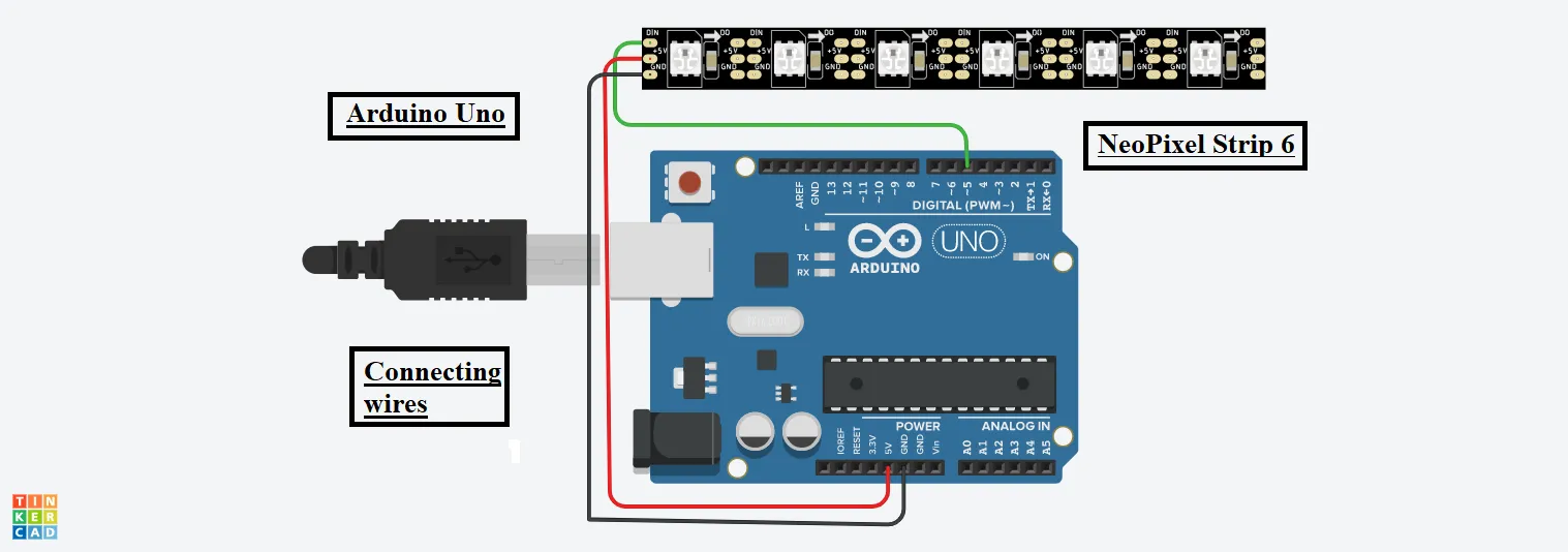 NeoPixel Strip 6 with Arduino